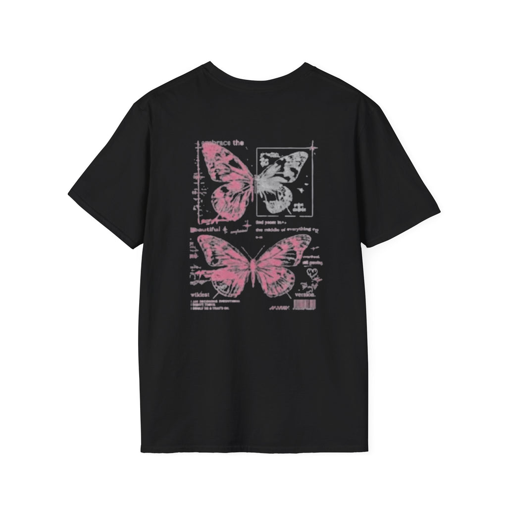 Chaos Is Part Of My Growth T-Shirt — Inspirational Butterfly Graphic Tee