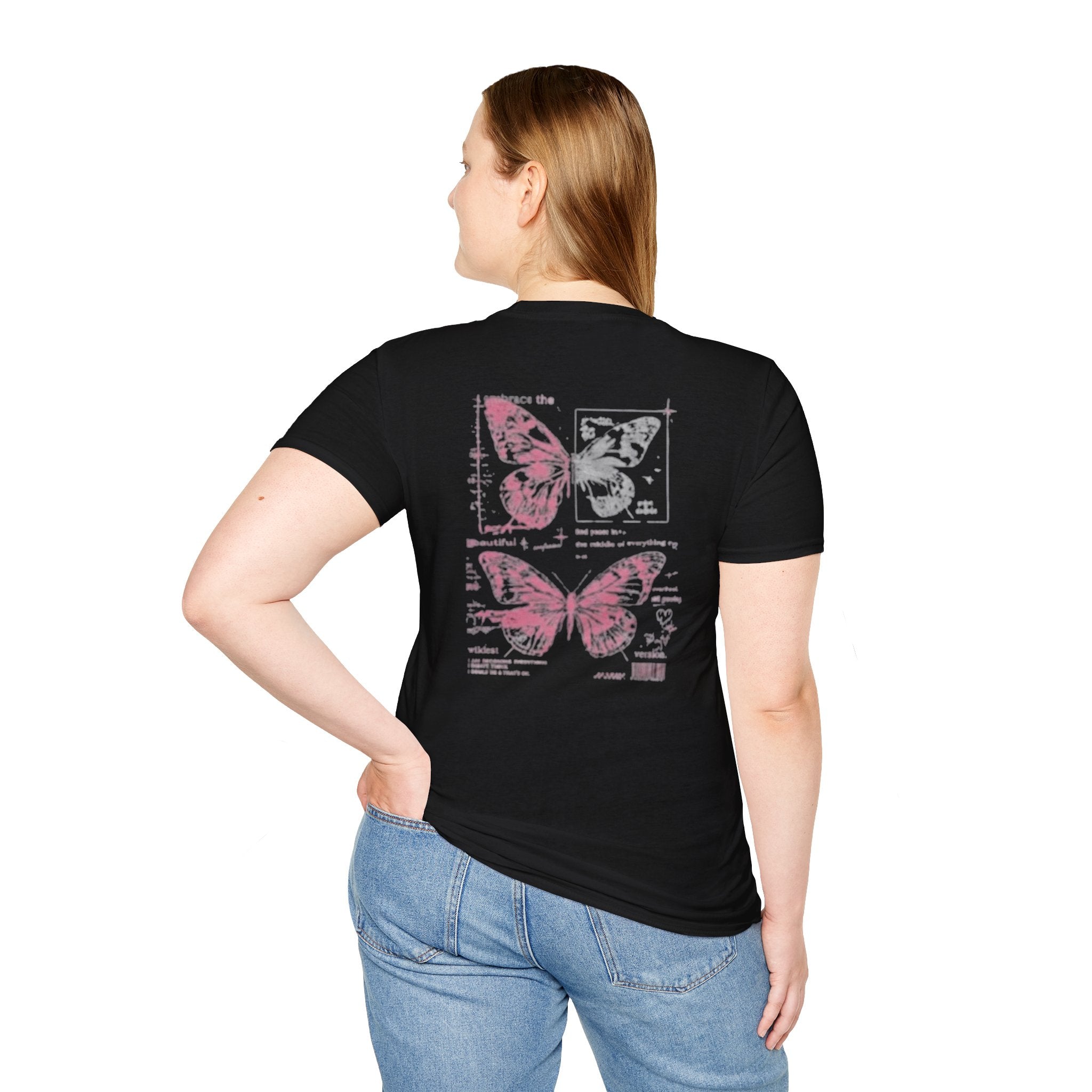 Chaos Is Part Of My Growth T-Shirt — Inspirational Butterfly Graphic Tee