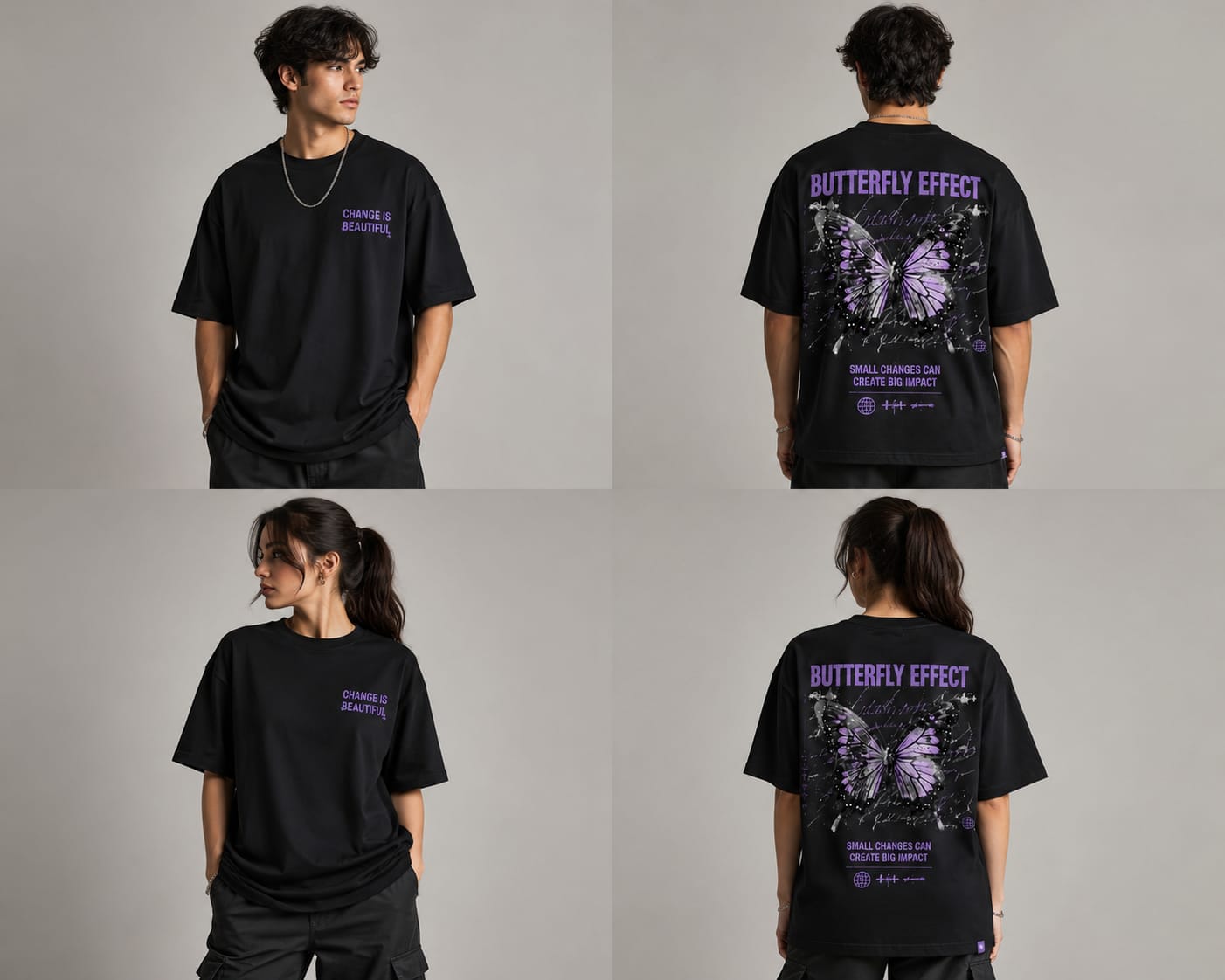 Change Is Beautiful Tee — Minimal Positive Message T‑Shirt