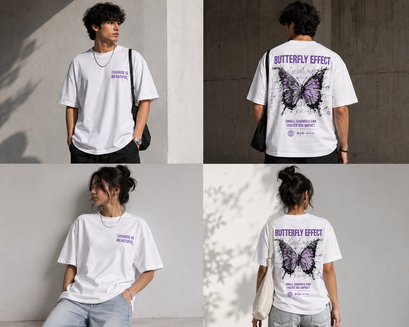 Change Is Beautiful Tee — Minimal Positive Message T‑Shirt