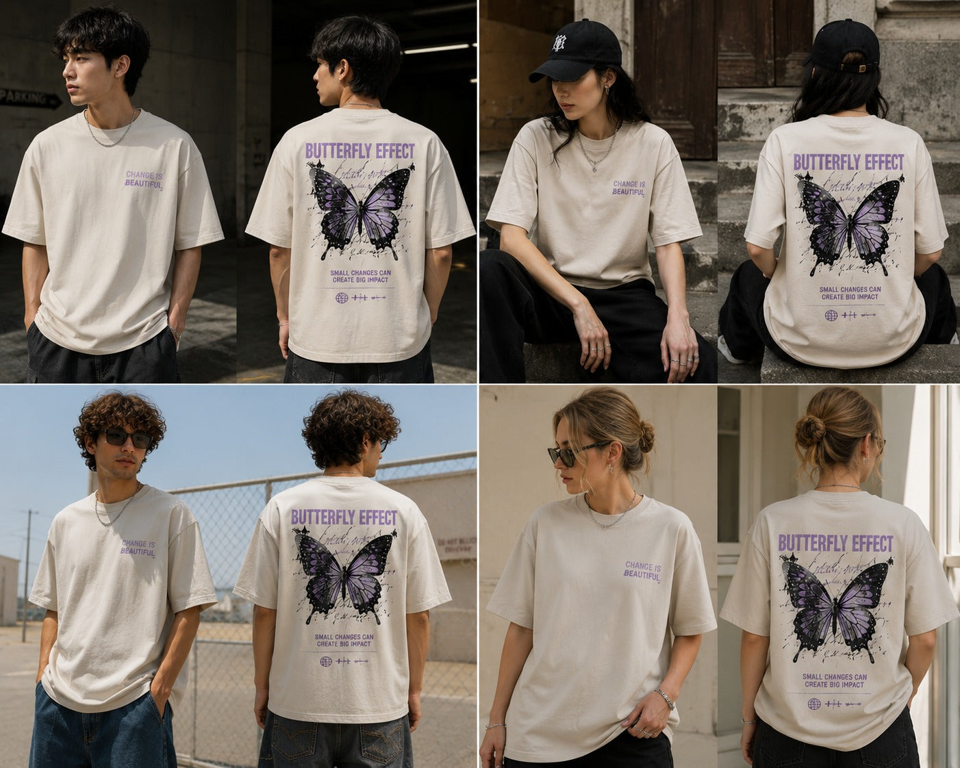 Change Is Beautiful Tee — Minimal Positive Message T‑Shirt