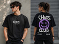 Chaos Club T-Shirt — Funny Minimalist Graphic Tee for Teen & Adult Casual Wear