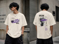 T-Shirt — “UNBOUND” Graphic Boxy Tee (White/Purple)