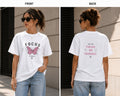 Focus Butterfly T-Shirt — Inspirational Pink Butterfly Graphic Tee for Mindfulness & Motivation